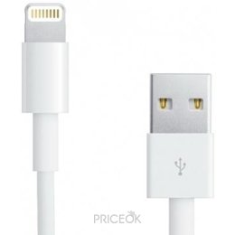 Data-кабель, переходник для планшетов и смартфонов Apple Кабель Lightning to USB 2.0 (MD818)